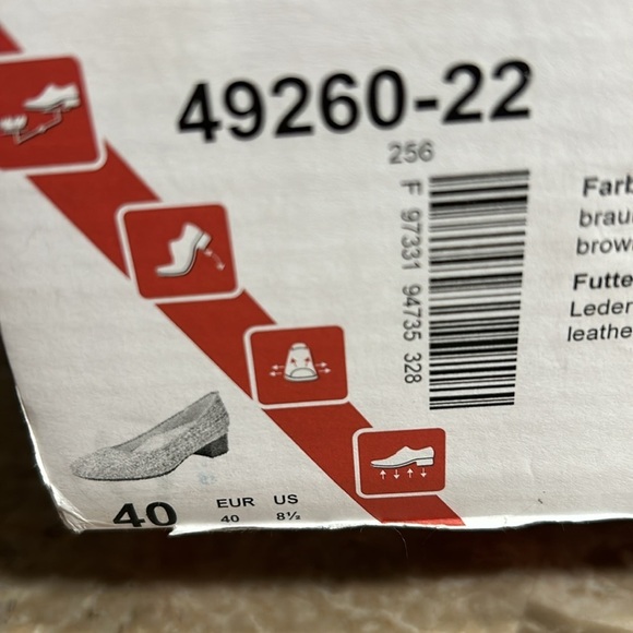 Rieker shoe,woman leather,chunky heel 49260-22 size 6 NEW! Reg 140$ - Picture 13 of 14